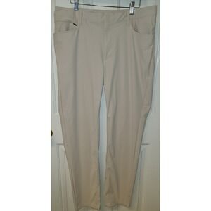 All in Motion Men's Size 36x32 Golf Pants Tan Zipper front small pocket